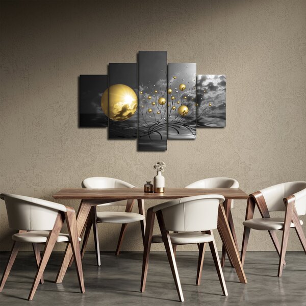 Obraz okrových gulí (150x105 cm)