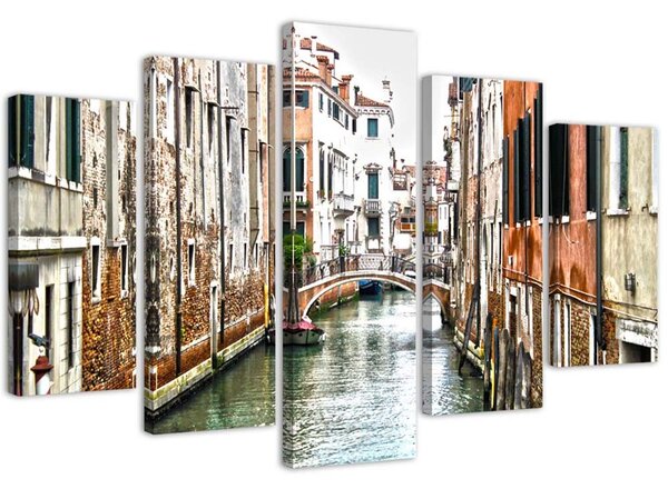 Obraz na plátne Benátky - 5 dielny Rozmery: 100 x 70 cm