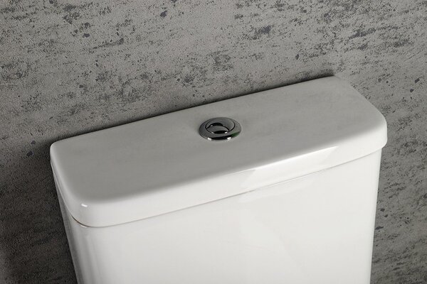 Sapho Sapho, TURKU RIMLESS WC kombi misa zvýšená, sp./zad.odpad, PC104WR