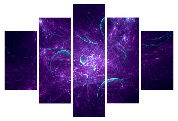 Obraz modernej modrej abstrakcie (150x105 cm)