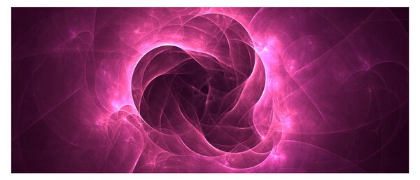 Obraz modernej ružovej abstrakcie (120x50 cm)