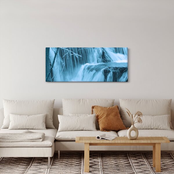 Obraz - ľadové vodopády (120x50 cm)