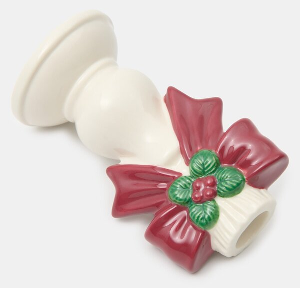 Sinsay - Porcelánový svietnik s vianočným motívom - biela