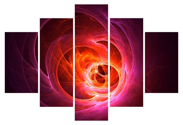 Moderný obraz ružovej abstrakcie (150x105 cm)