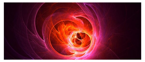 Moderný obraz ružovej abstrakcie (120x50 cm)