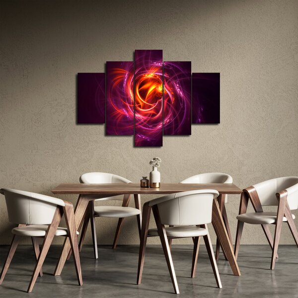 Obraz svietiacej modernej abstrakcie (150x105 cm)