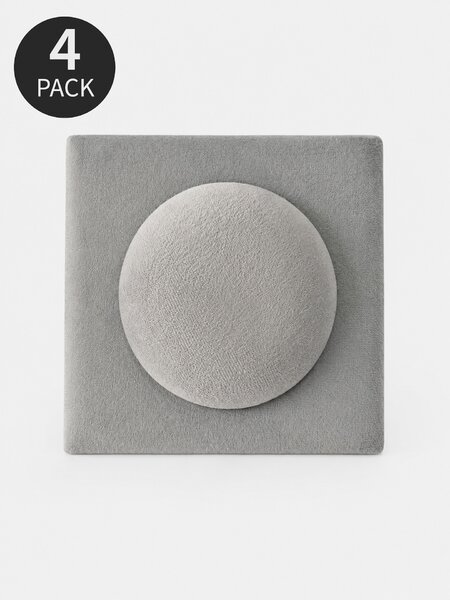 Sinsay - Čalúnené nástenné panely v tvare kociek 4 pack - bledozelená