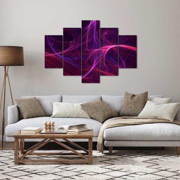 Abstraktný obraz kriviek (150x105 cm)