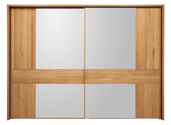 ŠATNÍ SKŘÍŇ SE ZRCADLEM, dub, farba duba, 250/236/67 cm Dieter Knoll - Skrine