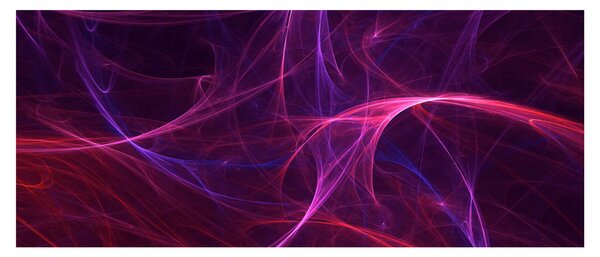 Abstraktný obraz kriviek (120x50 cm)