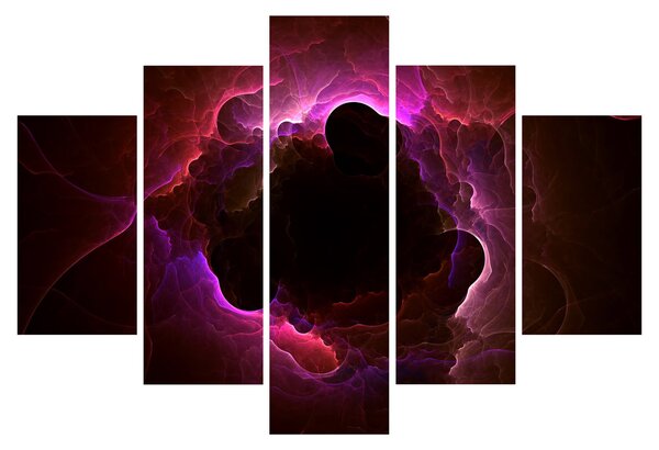 Obraz - abstrakcie mraku (150x105 cm)