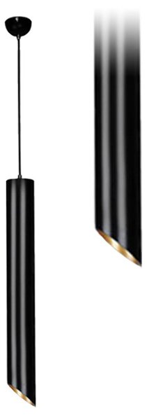 Toolight - závesná lampa GU10 40W APP574-1C, čierna, OSW-03789