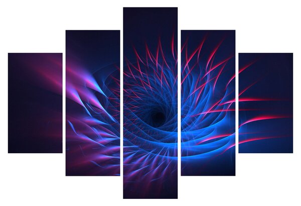 Obraz - abstrakcia kvetu (150x105 cm)