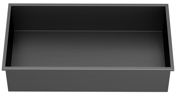 Polysan Polysan, INSERTA zapustená polica do obkladu, 510x270mm, nerezova ocel, gun metal, 1301-53B