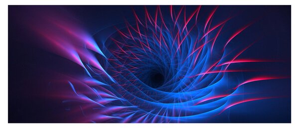 Obraz - abstrakcia kvetu (120x50 cm)