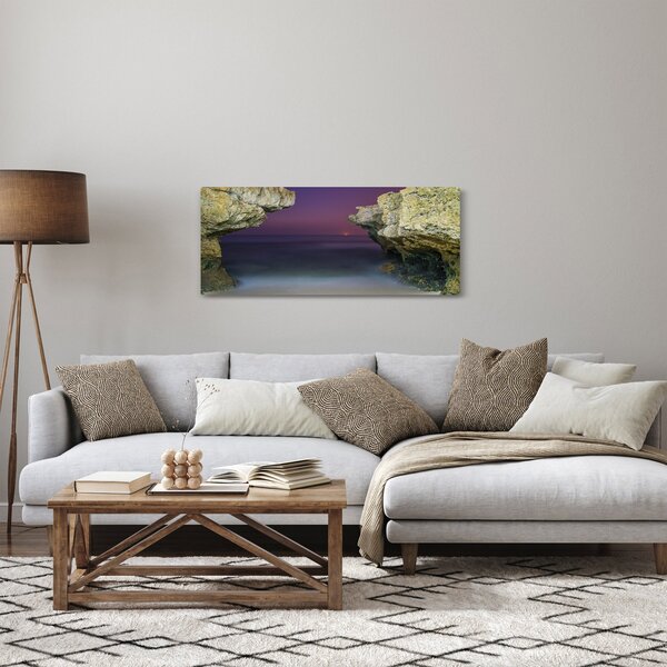 Obraz - morský útes (120x50 cm)