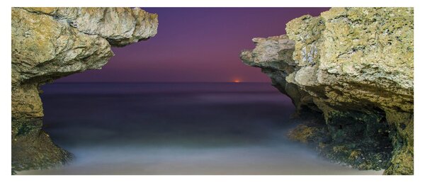 Obraz - morský útes (120x50 cm)