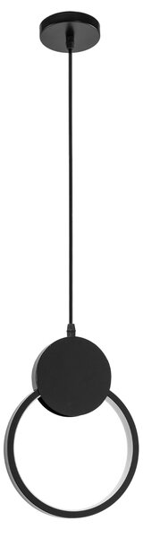 Toolight - LED závesné stropné kruhové svietidlo APP852-CP, čierna, OSW-07021