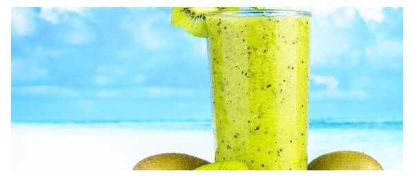 Obraz - kiwi smoothie (120x50 cm)