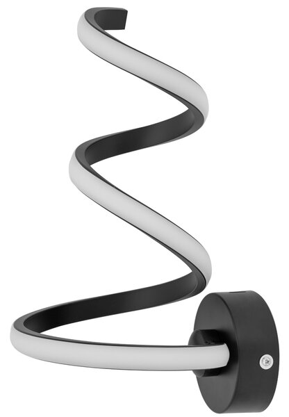 Toolight - LED nástenná lampa SPRING UP APP829-W, čierna matná, OSW-09181