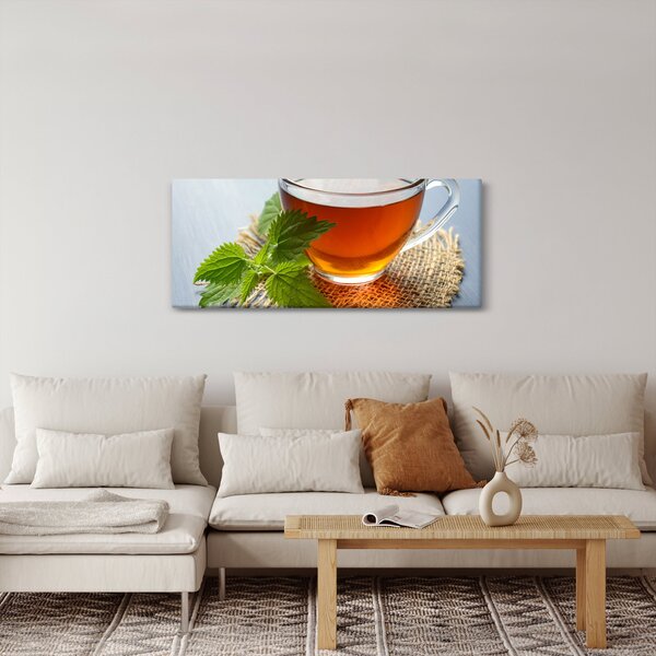 Obraz šálky s čajom (120x50 cm)