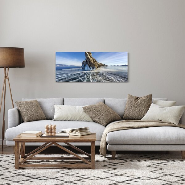 Obraz ľadovej skaly (120x50 cm)