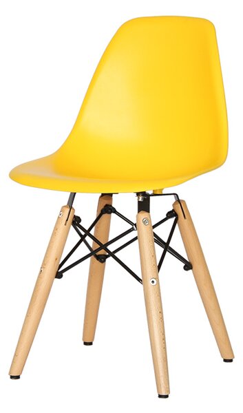 Dekorstudio Detská dizajnová stolička ENZO žltá