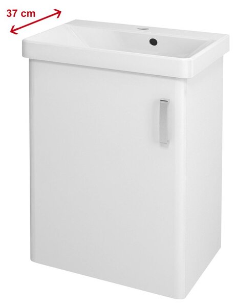Sapho THEIA umývadlová skrinka 50,9x70x35cm, 1x dvierka, ľavá, biela