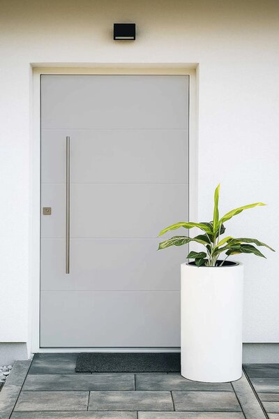 Okrúhly kvetináč ESTRA, výška 60 cm, biely mat, outlet