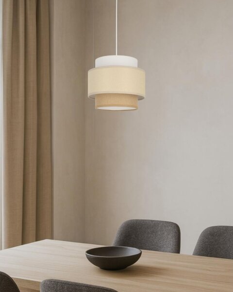 Brilagi - Závesný luster RESNA 1xE27/60W/230V, priemer 20 cm, krémová/béžová