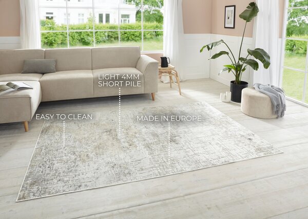 ELLE Decoration , Kusový koberec Maywand 105059 Beige, Copper z kolekcie Elle, 200x290, béžová, obývacia izba
