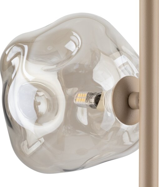 Brilagi - Stojacia lampa VULCANO 3xG9/8W/230V béžová/dymová béžová