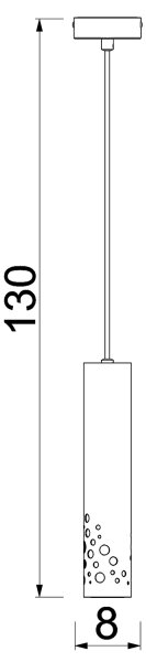 Závesné svietidlo ALTRO na lanku 1xGU10/8W/230V, béžové