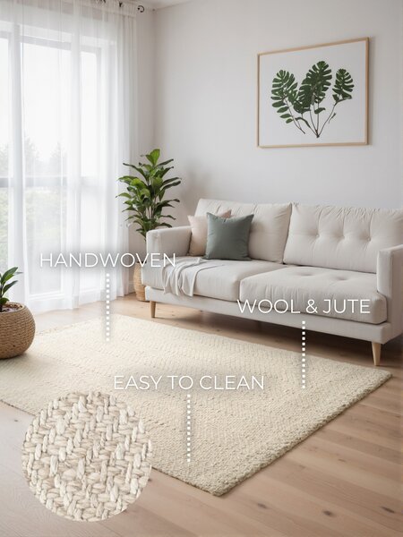 ELLE Decoration , Kusový koberec Majoli 106238 White z kolekcie Elle, 120x170, biela, chodba / predsieň