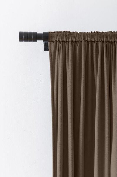 Tmavý zatemňovací záves VELVET 140x270 cm Zavesenie: Riasiaca páska