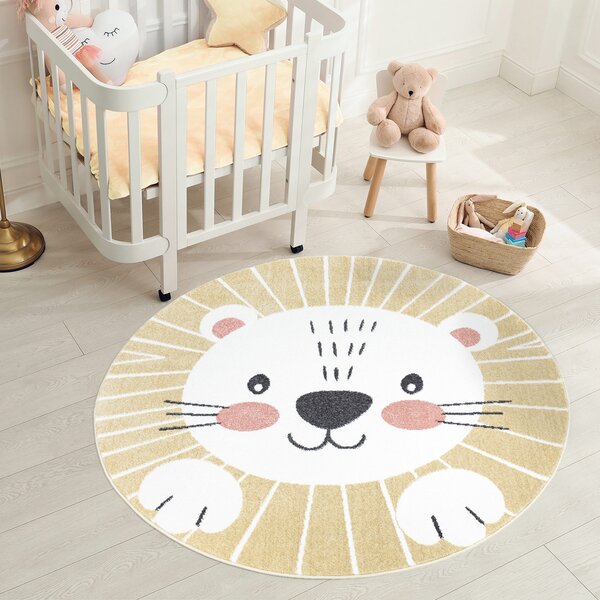 Dekorstudio ANIME detský kruhový koberec - lev 897 Priemer koberca: 160cm