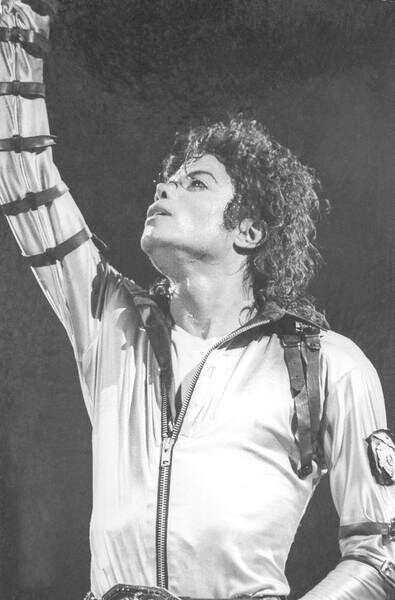 Umelecká fotografie Michael Jackson on stage in Nice, French Riviera, August 1988, ., (26.7 x 40 cm)