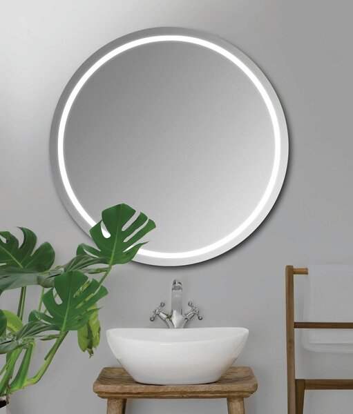 Sapho Sapho, NYX guľaté zrkadlo s LED osvetlením, priemer 50cm, NY500