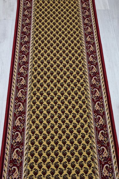 Associated Weavers , Protišmykový behúň na mieru Inca 30, šíre 80 cm, červená, chodba / predsieň
