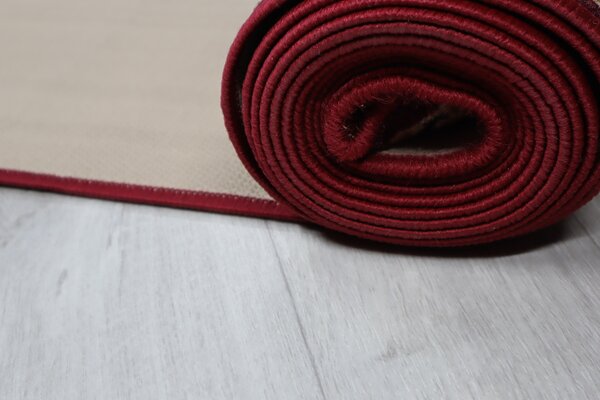 Associated Weavers , Protišmykový behúň na mieru Inca 30, šíre 80 cm, červená, chodba / predsieň