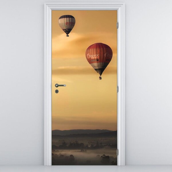Fototapeta na dvere - Lietajúce balóny (95x205cm)