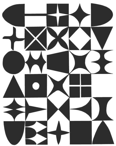 Ilustrácia Random Shape Pattern, CSA Images, (30 x 40 cm)