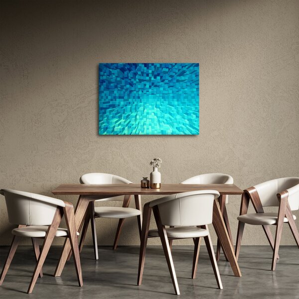 Obraz - abstraktné kocky (70x50 cm)