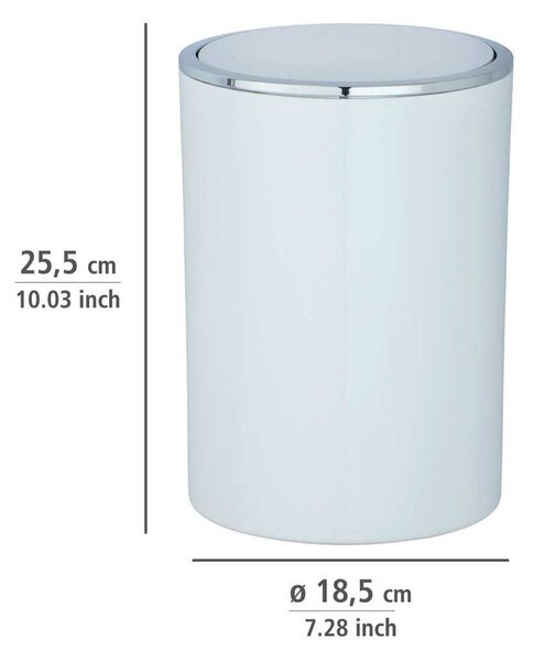 Biely plastový odpadkový kôš 5 l Inca – Wenko