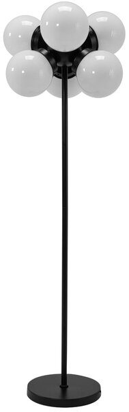 Toolight - Podlahová lampa 6xE27 APP905-6F, čierna-biela, OSW-03204