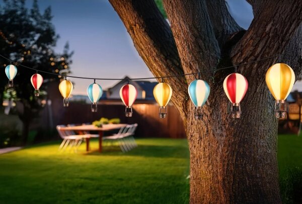 Globo 36139-9 - LED Solárna reťaz 9xLED/0,06W/3V 390 cm IP44