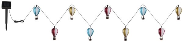 Globo 36139-9 - LED Solárna reťaz 9xLED/0,06W/3V 390 cm IP44