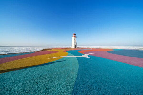 Umelecká fotografie Colorful road by the sea, zhengshun tang, (40 x 26.7 cm)