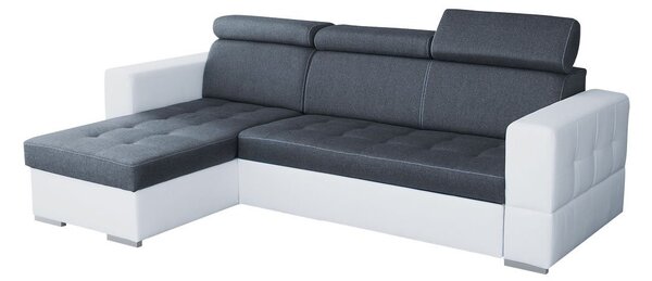 Mirjan24 Rohová sedacia súprava Softino, Dostupné poťahy: ekokoža Soft 017 + Inari 96, Strana: ľavá 5902928084832