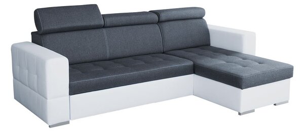 Mirjan24 Rohová sedacia súprava Softino, Dostupné poťahy: ekokoža Soft 017 + Inari 96, Strana: ľavá 5902928084832